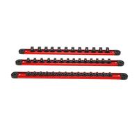 Fafeicy Il Set di Organizer per Prese Magnetiche da 3 Pezzi Contiene 42 Prese da 1/4 3/8 1/2 Pollici per Officina del Garage del Cassetto della Cassetta degli Attrezzi