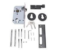 Fafeicy Impugnatura a Blocco della Serratura in Entrata con Serratura e Piastra di Rinforzo Addensato Tasto Manico Cuscinetto Silenzioso per Camere da Letto Bagni Hotel Uffici