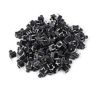 Fafeicy Interruttore a Pulsante Tattile da 100 Pezzi, Interruttore Tattile a Ripristino Automatico con Meccanismo Ad Alta Precisione, per Circuito Stampato, 6 X 6 X 7 Mm