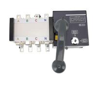 Fafeicy Interruttore di Trasferimento Automatico a Doppia Potenza 63A Precablato Manuale Automatico con 4 modalità Protezione da Sovraccarico da Cortocircuito per Generatore di Backup