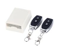 Fafeicy Interruttore Remoto della Porta del Garage Universale, Telecomando Wireless 43v a 2 Canali 433MHz con Gamma 200m, per il Cancello di Rolling della Porta del Garage del Motore CC