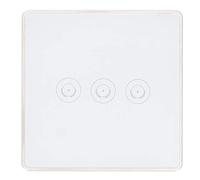 Fafeicy Interruttore Touch Intelligente, Telecomando WiFi Bianco | Relè per lampada da parete con pannello in vetro, funziona con Home e , controllo vocale dell\'app, per l\'illuminazione