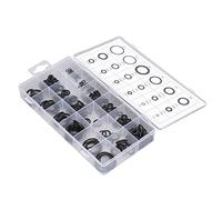 Fafeicy Kit 225 Pezzi O Ring, Guarnizioni in Gomma e Rondelle con Contenitore per Alimentatore, Auto, Elettronica