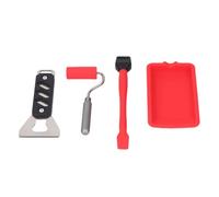 Fafeicy Kit Applicatore Colla per Legno con Lega di Alluminio e Silicone, Set di Pennelli Portatili Riutilizzabili per Incollare il Legno per Progetti di Lavorazione del