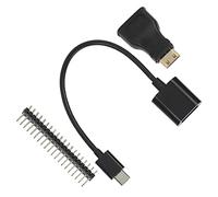 Fafeicy Kit di Espansione 3 in 1 per Kit W, Adattatore Mini ABS Cavo Micro USB OTG Header a 40 Pin, Espansione Display USB GPIO per Utenti