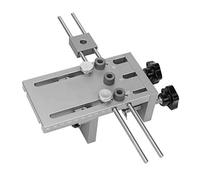 Fafeicy Kit Guida per Trapano Autocentrante 3 in 1 con Asta di Prolunga 600mm, Lega di Alluminio, Include 9 Boccole e 3 Punte