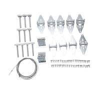 Fafeicy Kit Hardware per Porta del Garage, Rulli in Nylon Bianco da 10 Pezzi da 2 Pollici