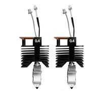 Fafeicy Kit Hotend da 2 Pezzi da 0,4 Mm, Ricambio per Hotend Estrusore Stampante 3D Snapm U1 con 2 Calzini in Silicone Spazzole per Ugelli Tappetini per Versamenti per Utenti di
