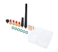 Fafeicy Kit Torcia per Saldatura TIG Modello WP-9 20 25, Materiale in Rame, 21 Accessori Essenziali, Corrente di Saldatura 300 A per Progetti in Metallo