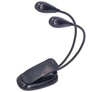 Fafeicy Lampada da Libro, Lampada da Libro a LED, Lampada da Scrivania Ruotabile a 360° per la Cura degli Occhi, Luce Bianca Bipolare con 4 Perline Lampada da Scrivania, Lampada da