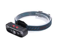 Fafeicy Lampada Frontale Ricaricabile con Sensore di Movimento, Luce | Torcia LED a mani libere, interruttore a induzione dell\'onda, ricarica intelligente USB, retro magnetico, lampada da