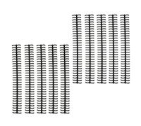 Fafeicy Legatura delle Spine Adesione Lucida 10pcs 30 Fori Striscia di Plastica per Foglia Sciolta 1/2 Pollice di Diametro Facile Compilation (BLACK)