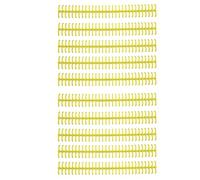 Fafeicy Legatura delle Spine Adesione Lucida 10pcs 30 Fori Striscia di Plastica per Foglia Sciolta 1/2 Pollice di Diametro Facile Compilation (YELLOW)