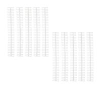 Fafeicy Legatura delle Spine Adesione Lucida 10pcs 30 Fori Striscia di Plastica per Foglia Sciolta 1/2 Pollice di Diametro Facile Compilation (WHITE)