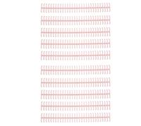 Fafeicy Legatura delle Spine Adesione Lucida 10pcs 30 Fori Striscia di Plastica per Foglia Sciolta 1/2 Pollice di Diametro Facile Compilation (Coccineo Rosa)