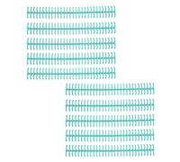Fafeicy Legatura delle Spine Adesione Lucida 10pcs 30 Fori Striscia di Plastica per Foglia Sciolta 1/2 Pollice di Diametro Facile Compilation (GREEN)