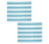 Fafeicy Legatura delle Spine Adesione Lucida 10pcs 30 Fori Striscia di Plastica per Foglia Sciolta 1/2 Pollice di Diametro Facile Compilation (BLUE)