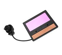 Fafeicy Lente per Saldatura Ad Oscuramento Automatico Solare, Ampia Finestra Panoramica, Altamente Sensibile, Risposta Rapida, Prevenzione delle Malattie Professionali, Pannello Solare, Lente per