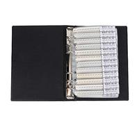 Fafeicy Libro Campioni Condensatori 1206 Libro Portaoggetti per Organizer per Componenti Elettronici Kit Condensatori da 80 Valori con Pagine in Plastica Trasparente per il Confronto dei