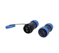 Fafeicy LP28 IP68 Connettore Avionico Impermeabile Coppia, 45A 250V Senza | Chiusura a baionetta per resistenza alle vibrazioni, contatti in rame placcato oro, guarnizione in silicone, cablaggio