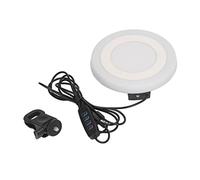 Fafeicy Luce a LED per Videoconferenza, Clip per Laptop Rotonda da 5,5 Pollici Alimentata Tramite USB con 3 modalità 10 Livelli RGB, Lampada per Conferenze da Tavolo per Lavoro Remoto, Streaming di