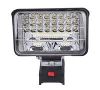 Fafeicy Luce di Lavoro a LED a Cordone 48W 6800lm Luce di Inondazione a Fascio Largo con 2 Porte USB IP66 Angolo Rotabile per il Campeggio di Emergenza del Garage del Sito di Lavoro