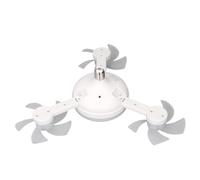 Fafeicy Luce Ventilatore a Soffitto con Telecomando a 3 velocità Motore CC Regolabile a 3 Temperature di Colore Scimmia 2000lm luminosità per la del Soggiorno Camera da Letto