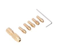 Fafeicy Mandrino per Trapano in Ottone Mini Mandrino in Ottone Pinza in 4 Griffe Micro per Trapano per Mini Elettrico Smerigliatrice Lucidatura Rettifica Cartone