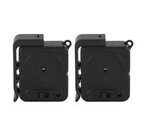 Fafeicy Manico della Porta Vibrazione Innescata Allarme per Auto in Casa, Materiale Addominali Durevoli Antifurto Allarme di Furto con Scasso Finestra Portatile per Case di Viaggio (BLACK)