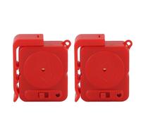 Fafeicy Manico della Porta Vibrazione Innescata Allarme per Auto in Casa, Materiale Addominali Durevoli Antifurto Allarme di Furto con Scasso Finestra Portatile per Case di Viaggio (rosso)