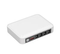Fafeicy Mini UPS 6000Mah, Backup della Batteria di Alimentazione Non Interruzione per la Telecamera di Sicurezza del Modem Router, con Indicatori LED (Spina europea)
