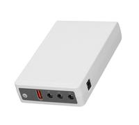 Fafeicy Mini UPS, Backup della Batteria di Alimentazione Ininterrotto per la Telecamera di Sicurezza del Modem Router con 18000MAH 4 Porte USB 5V 2A DC 9V 12V Uscita e Regolamentazione