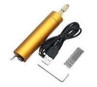 Fafeicy Mini Utensile Rotante a Batteria per Trapano a Mano Elettrico con Punte Elicoidali da 10 Pezzi per Progetti Fai da Te in Plastica PCB in Legno Portatile Ad Alta velocità 22000