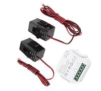Fafeicy Misuratore di elettricità Monofase WiFi Smart Energy Meter 80A con Morsetto 2 Pc per il Monitoraggio Solare Tramite App Smart Life