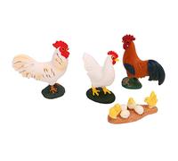 Fafeicy Modello dell'animale Agricola, Detastici Portatili Dettagli di Pollo Ornamento degli Animali da Pollo Che Viene Simulato per la Mostra