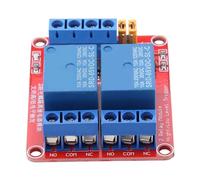Fafeicy Modulo di relè a 2 con Isolamento OptoCouperpler per Controllo AC DC, Modulo relè a Actuator Alto e Basso Affidabile 5V 12V 12V 24V per l'automazione Domestica (5V)