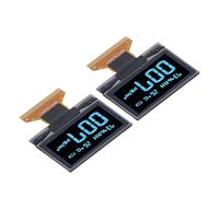 Fafeicy Modulo Display a Cristalli Liquidi, Schermo da 1,3 Pollici, Risoluzione 128x64, Ideale per l'elettronica Fai-da-te, Display OLED da 2 Pezzi per Progetti (MRA103-1(blu))