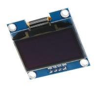 Fafeicy Modulo Display OLED 1,3 Pollici IIC I2C Comunicare 128X64 BlueText per Funzione MP3 Cellulare Dispositivo Sanitario Intelligente Modulo Display Fai Te