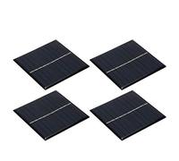Fafeicy Modulo Pannello Solare, Kit Mini Pannello Solare da 4 Pezzi 0,8 W 5 V per la Ricarica della Batteria, Pannelli Solari per Progetti Domestici Fai da Te, Esperimenti Scientifici, Giocattoli e