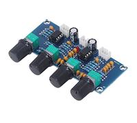 Fafeicy Modulo Preamplificatore Scheda Preamplificatore Audio NE5532 Scheda Tono Stereo DC 12V-24V per Progetti Audio Fai da Te in Studio Domestico