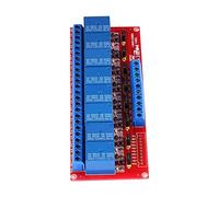Fafeicy Modulo relè CCA DC 12V a 8, Alto Livello Basso con Indicatore di Pull per il Controllo