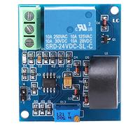 Fafeicy Modulo Sensore di Protezione Sovracorrente, Rilevamento della Corrente CA con relè 24 V 5A 20Hz ~ 400Hz per Sistemi Elettrici e Progetti Fai - -te