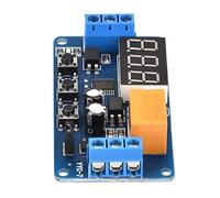 Fafeicy Modulo Timer Regolabile, Interruttore di relè del Timer con Ritardo 0,1S-999 Minuti, Controllo a Bassa Tensione 3V-7,4 V per Motori, Luci, Pompe, Progetti Elettronici Fai-te