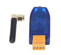 Fafeicy Modulo Trasmittente Ricevente 433MHz UART DTU | ABS+PCB Housing, 500m Portata in Aria Aperta, Potenza Regolabile su 10 Livelli, Trasmissione Trasparente -a-Molti