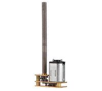 Fafeicy Motore DC, Motore Riduttore con Ingranaggi Metallici a Coppia Elevata e Basso Rumore 6V 12V con Albero M4 55mm, per Giocattoli Elettronici del Carrello di Atterraggio del Braccio (ØВ 200