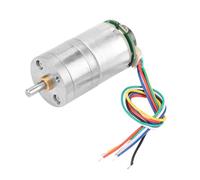 Fafeicy Motoriduttore con Encoder DC Spazzolato e Ingranaggio in Metallo GM25-310, Motore 12V 70 Giri/min, Resistente all'usura, Lunga Durata, Applicazioni per Apri Finestra, Apri Porta, Mini (DC12