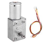 Fafeicy Motoriduttore DC Brushless, Struttura Interamente in Metallo, 12 V/24 V, velocità 4-150 Giri/min, Ideale per Robot e Serrature Elettroniche (12, 90 giri/min)