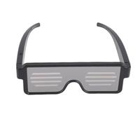 Fafeicy Occhiali Illuminati a LED 11 Modelli Occhiali LED Colorati Dinamici Ricaricabili Tramite USB con Perline LED 164 Pezzi per Feste in Discoteca Concerti Halloween