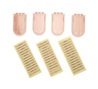 Fafeicy Organizzatore di Cucitura Portatile per Aghi di Plastica 3compartment per Aghi, Spille e Piccoli Strumenti (include 4 Casse Ed etichette) (4 pezzi rosato)
