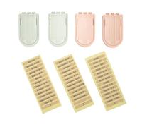 Fafeicy Organizzatore di Cucitura Portatile per Aghi di Plastica 3compartment per Aghi, Spille e Piccoli Strumenti (include 4 Casse Ed etichette) (2 pezzi rosea e 2pc verdi)